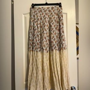 Urban outfitters urban renewal floral maxi skirt
